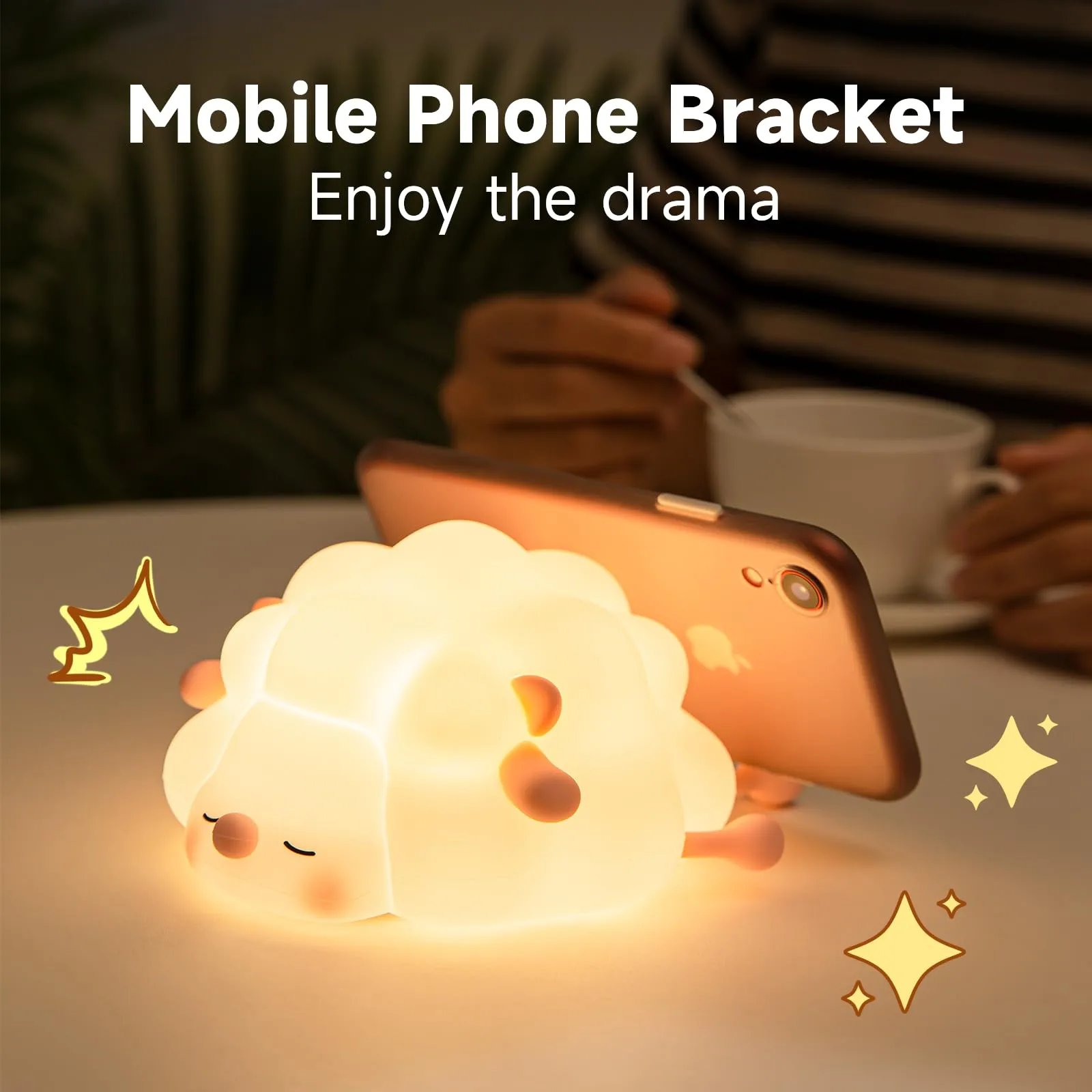 Sheep lamp supporting mobile